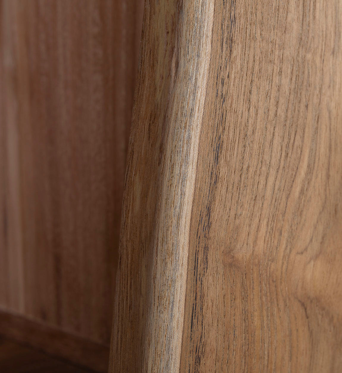 Wooden 2 Doors 8 Shelves Wardrobe, Teak