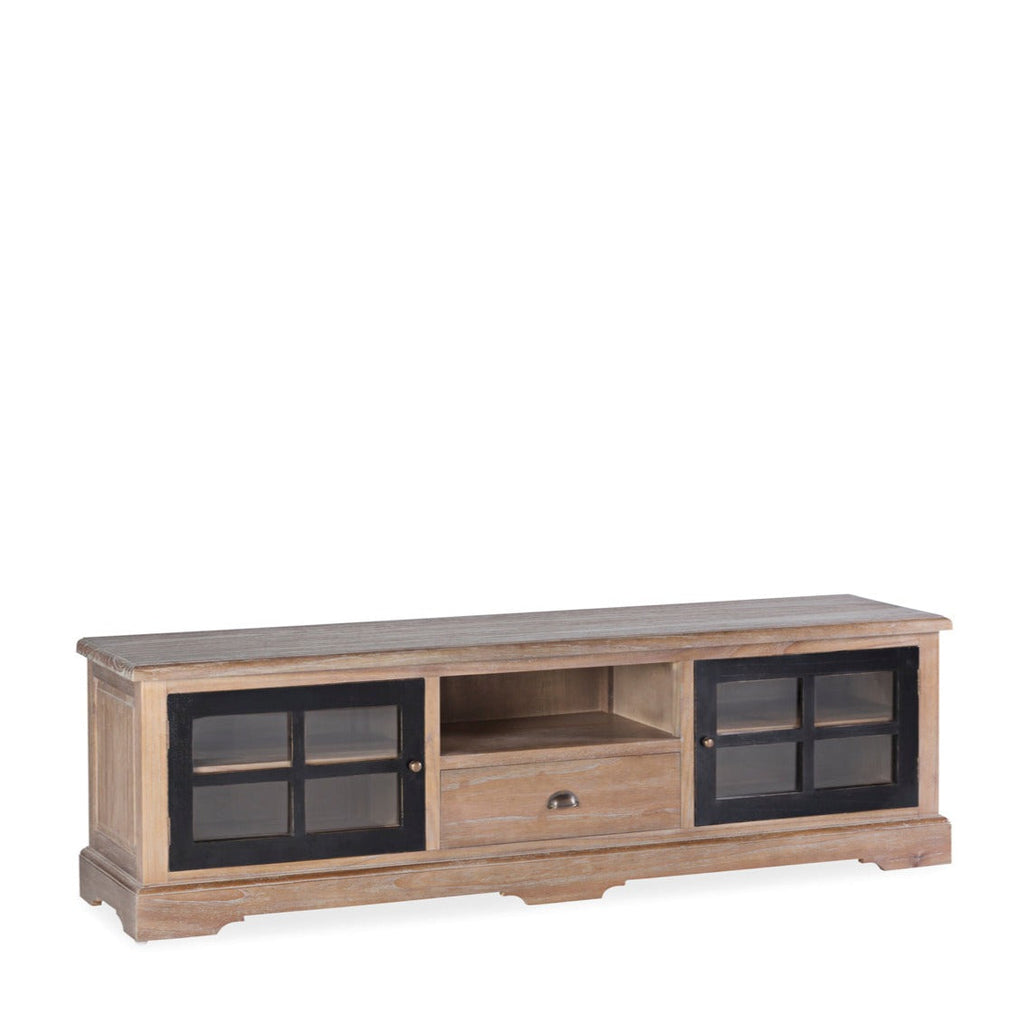 1 DRAWER 2 DOORS TV STAND, MINDI WOOD