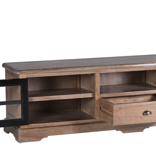 1 DRAWER 2 DOORS TV STAND, MINDI WOOD