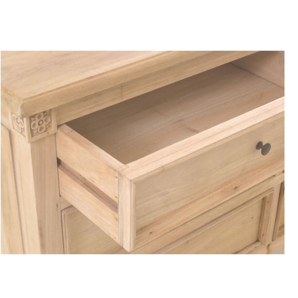 Jeanne 6 Drawer Chest, Mahogany Wood