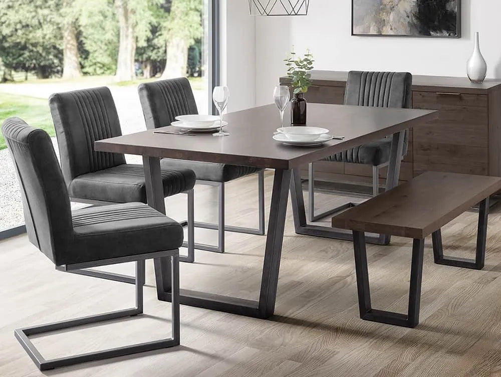 Brooklyn Dining Table Dark Oak