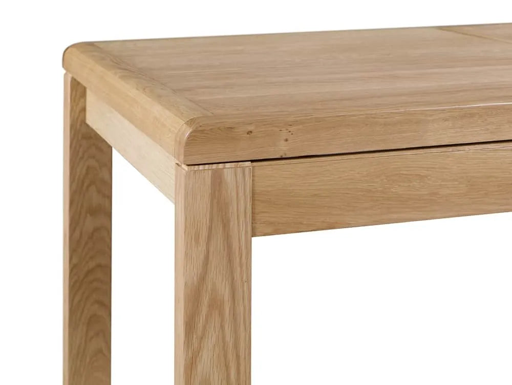 Curve Wooden Dining Table, Oak Wood