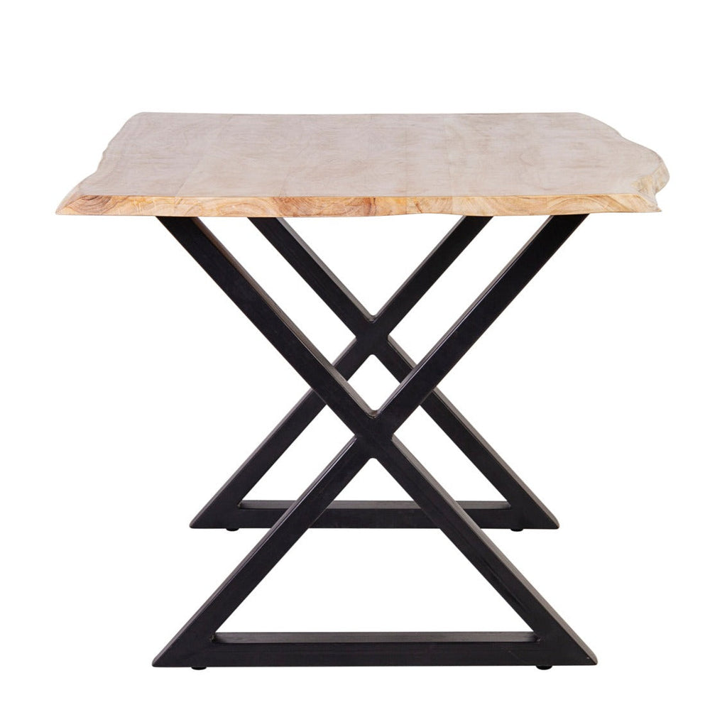 Live Edge Natural Finish Dining Table