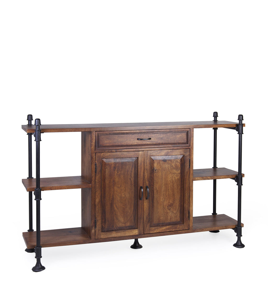 BROOKS WOODEN 1 DRAWER 2 DOORS SIDEBOARD