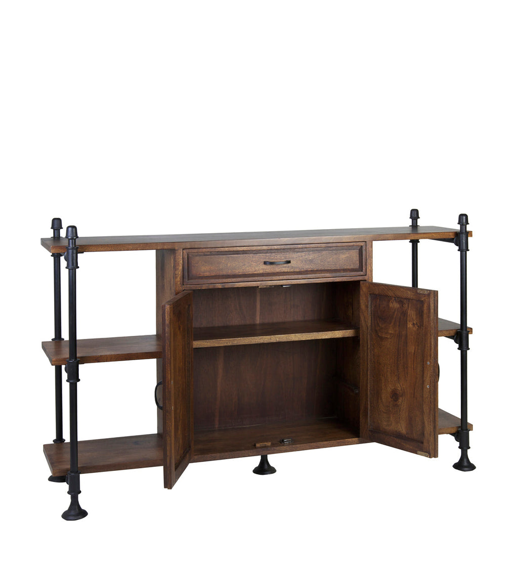 BROOKS WOODEN 1 DRAWER 2 DOORS SIDEBOARD