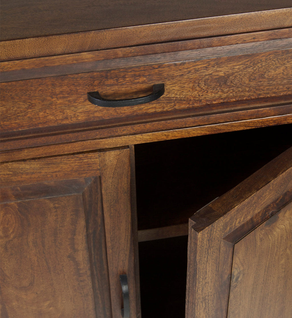 BROOKS WOODEN 1 DRAWER 2 DOORS SIDEBOARD