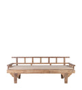 NATURAL TEAK BENCH WITH CUSHION
