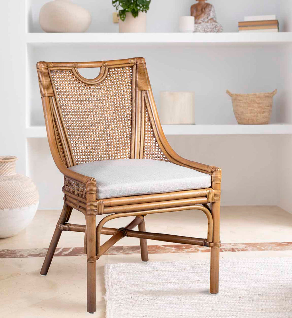 ERIKO RATTAN CHAIR WITH CUSHION