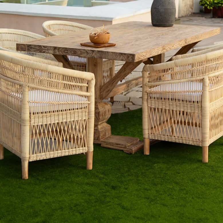 Apollo Turned Legs Teak Table