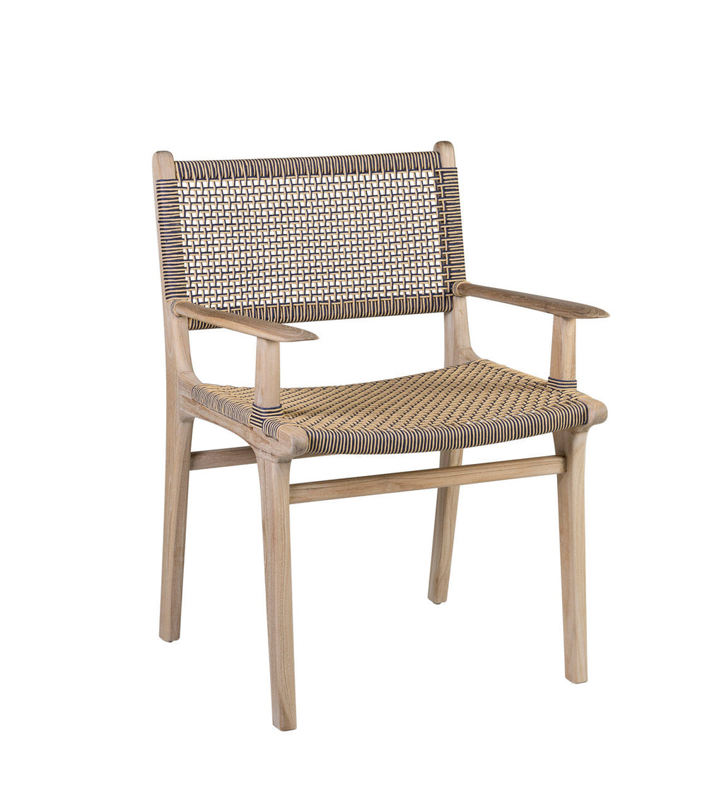 SICILIA ARMCHAIR TEAK WOOD AND ROPE