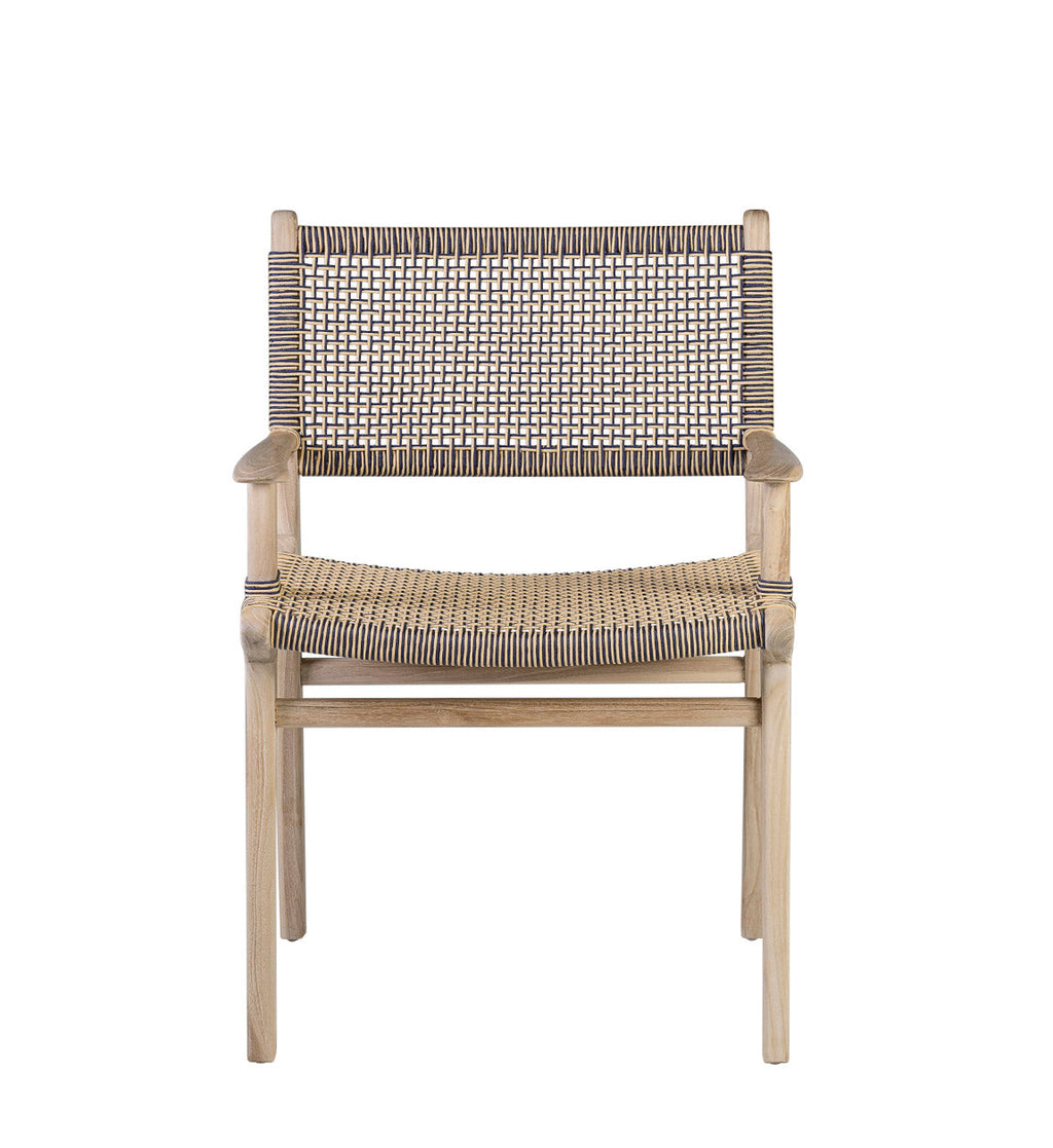 SICILIA ARMCHAIR TEAK WOOD AND ROPE
