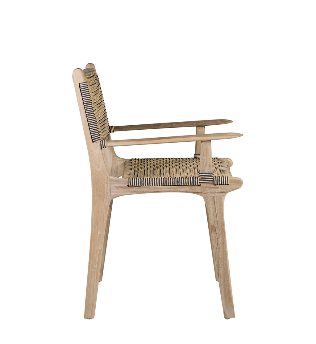 SICILIA ARMCHAIR TEAK WOOD AND ROPE