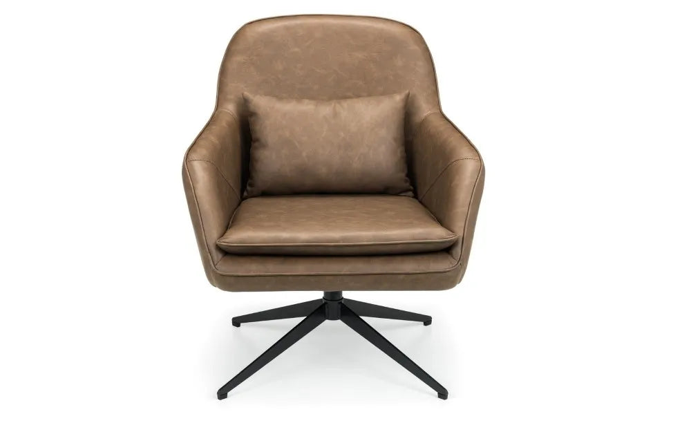 Bowery Soft Faux Leather Swivel Chair
