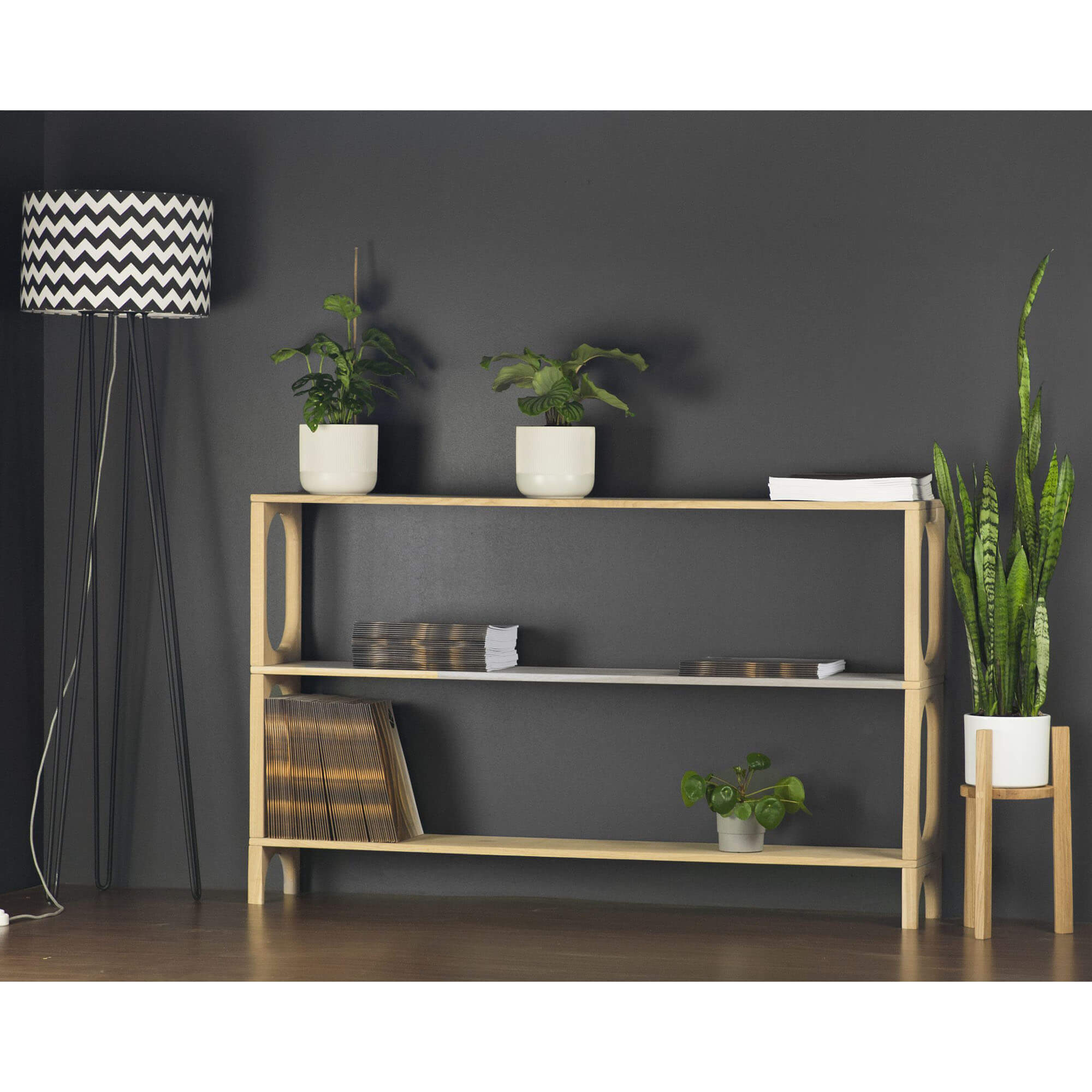 Flux Bookcase, Oak Wood