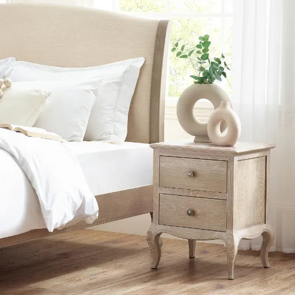 Camille 2 Drawer Bedside Table