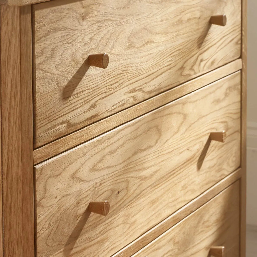 Coxmoor 5 Drawer Wide Chest - Oak
