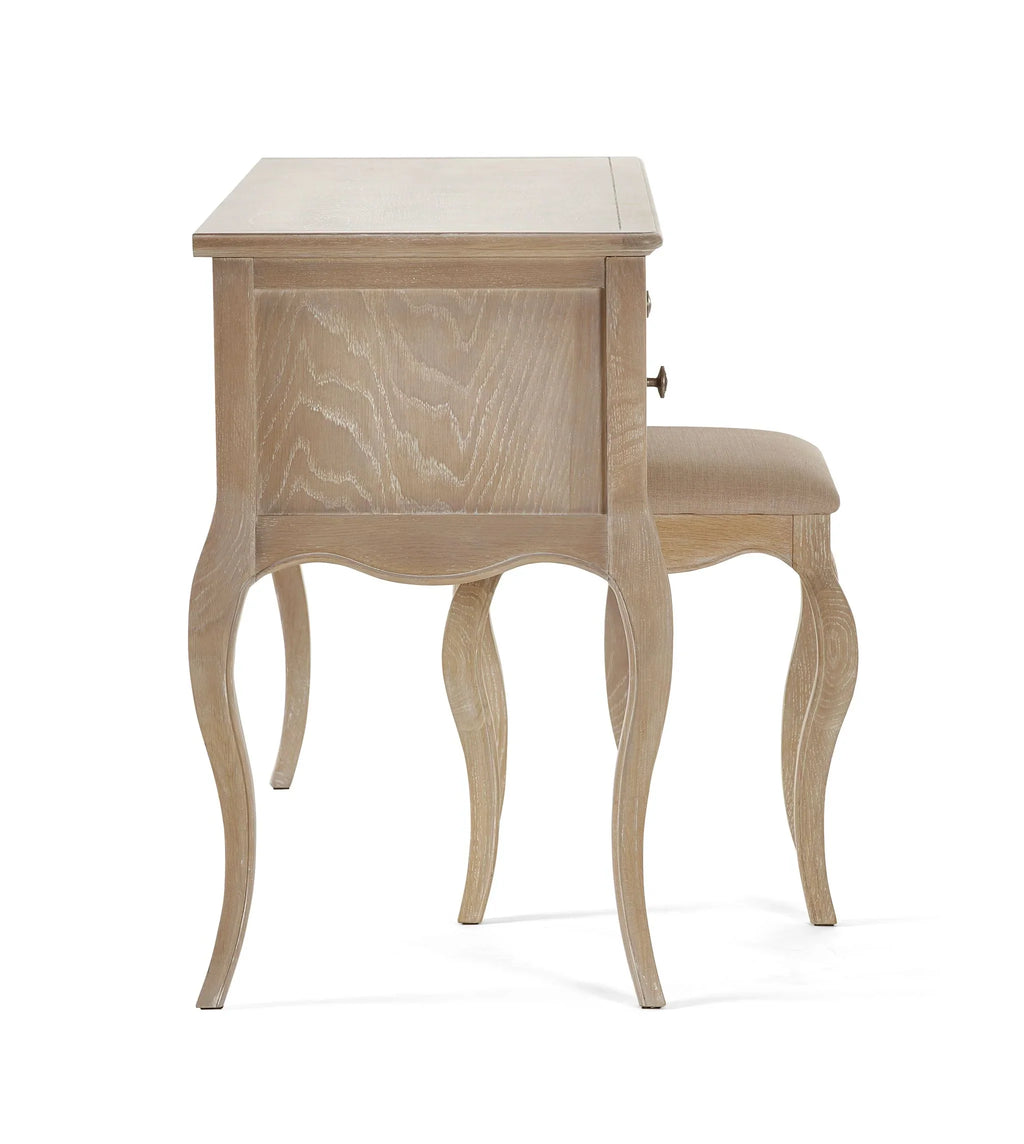Camile Wooden Dressing Table and Stool