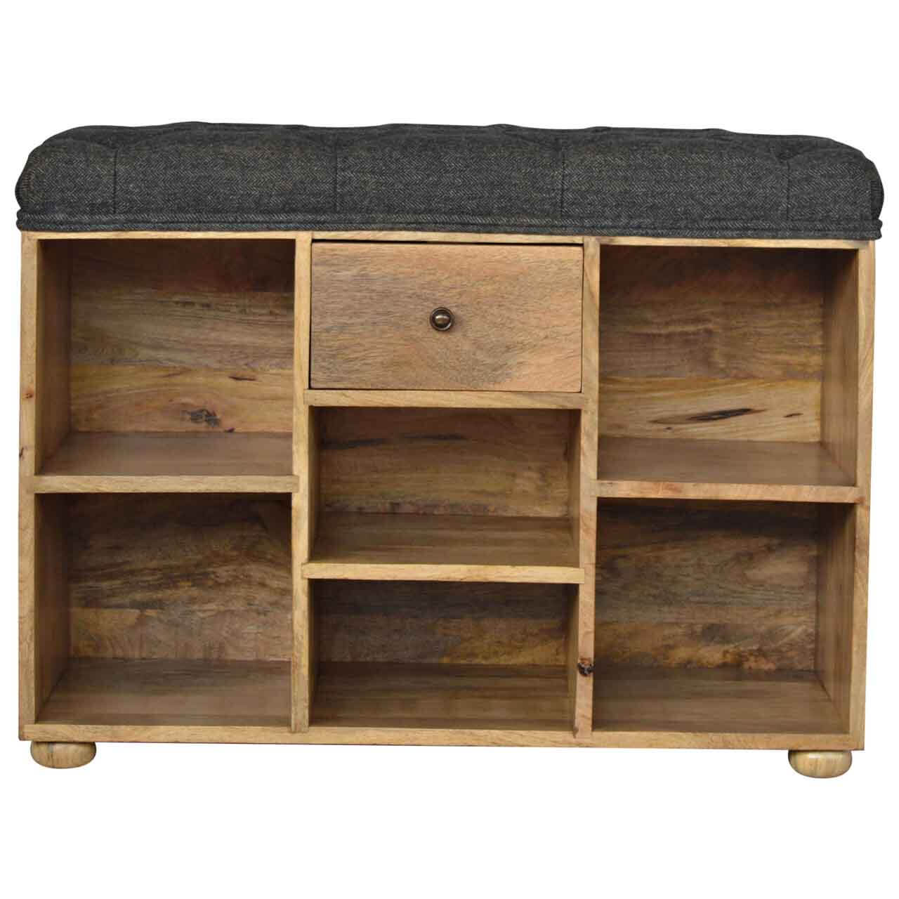 6 Slot Shoe Storage Bench