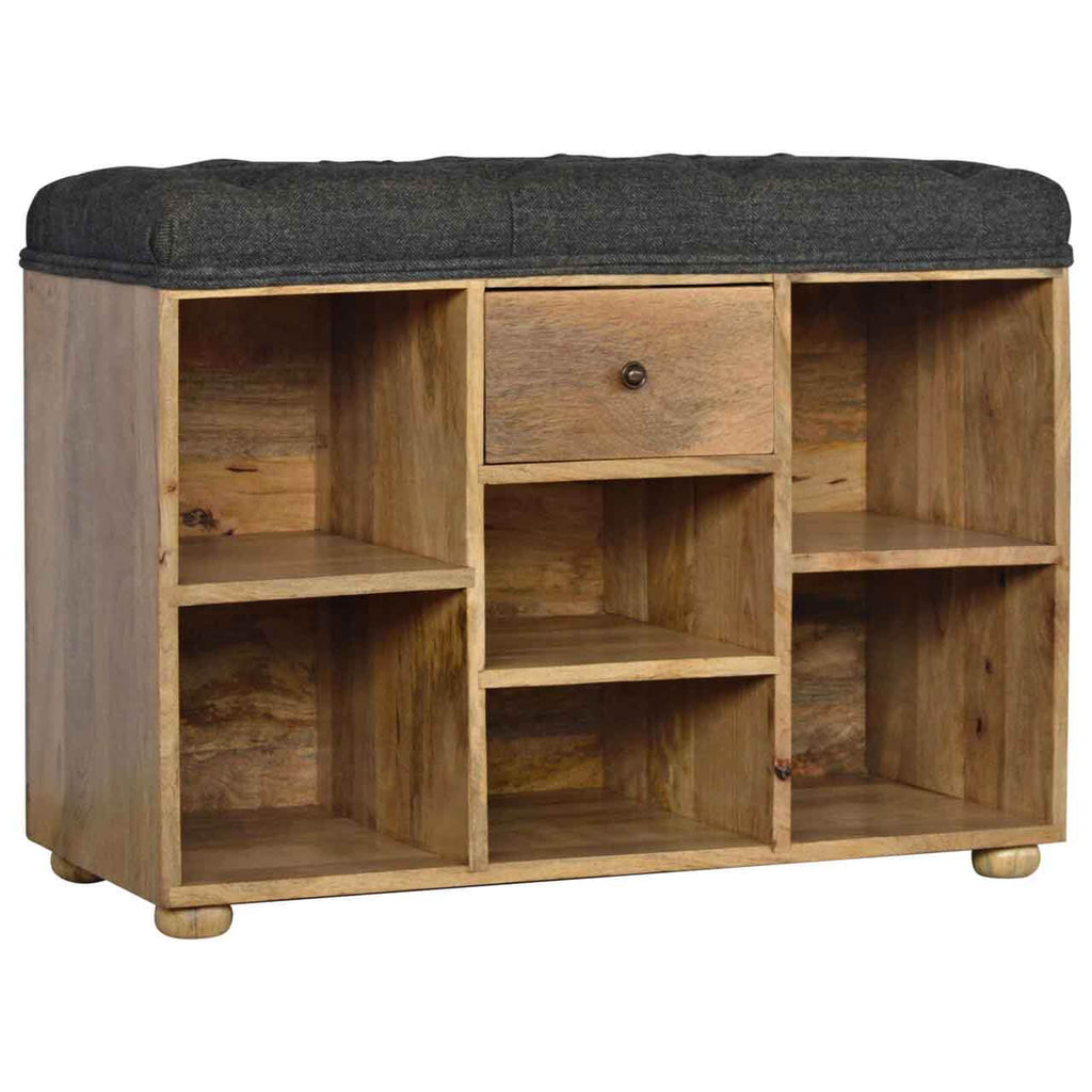 6 Slot Shoe Storage Bench