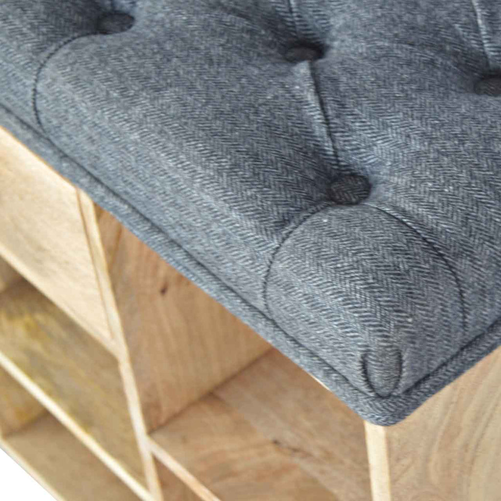6 Slot Shoe Storage Bench