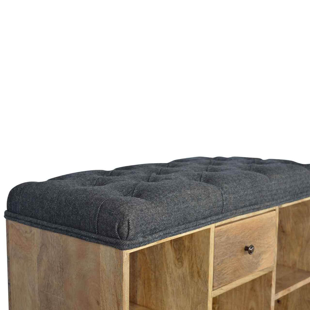 6 Slot Shoe Storage Bench