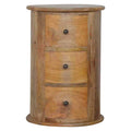 3 Drawer Drum Chest, Oak