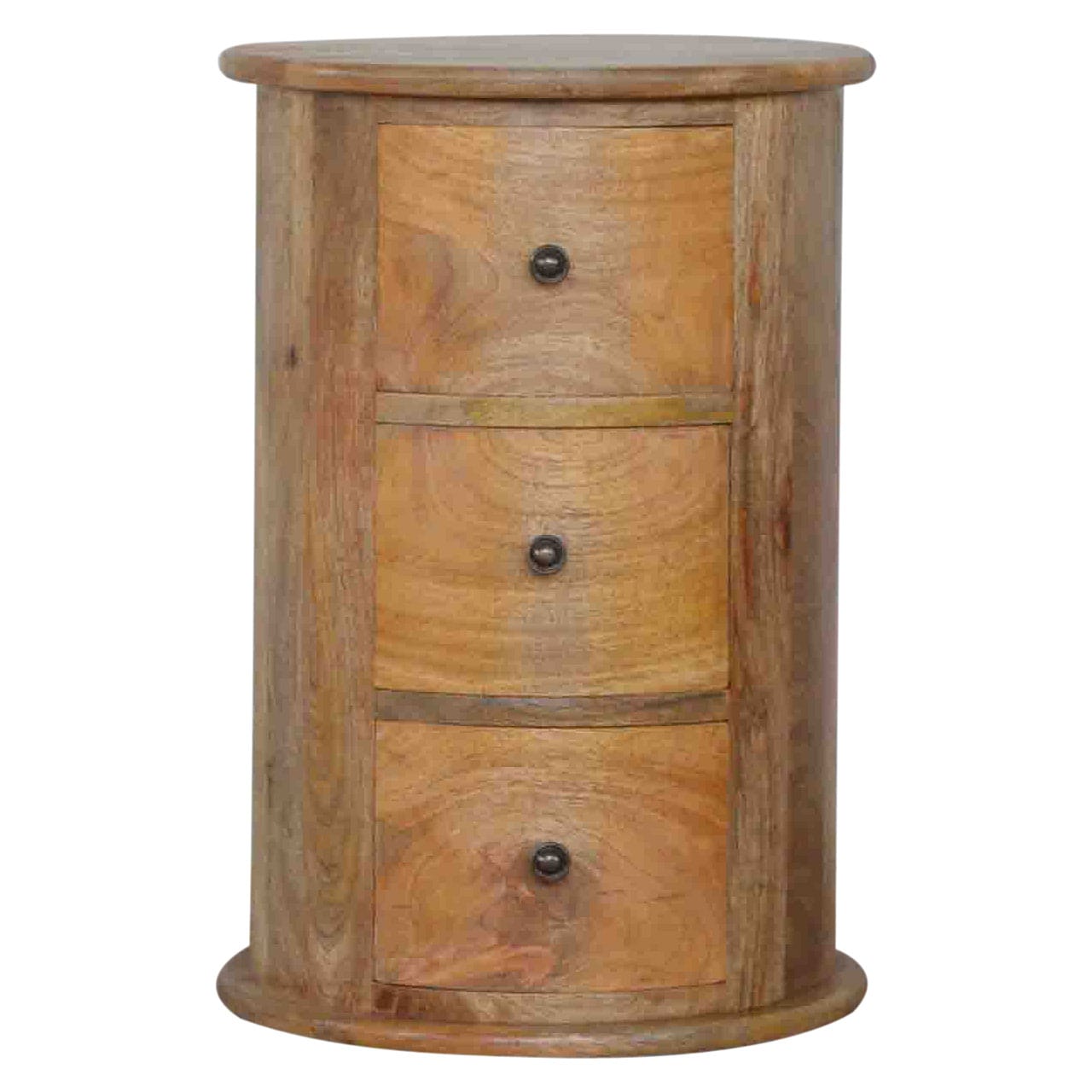 3 Drawer Drum Chest, Oak