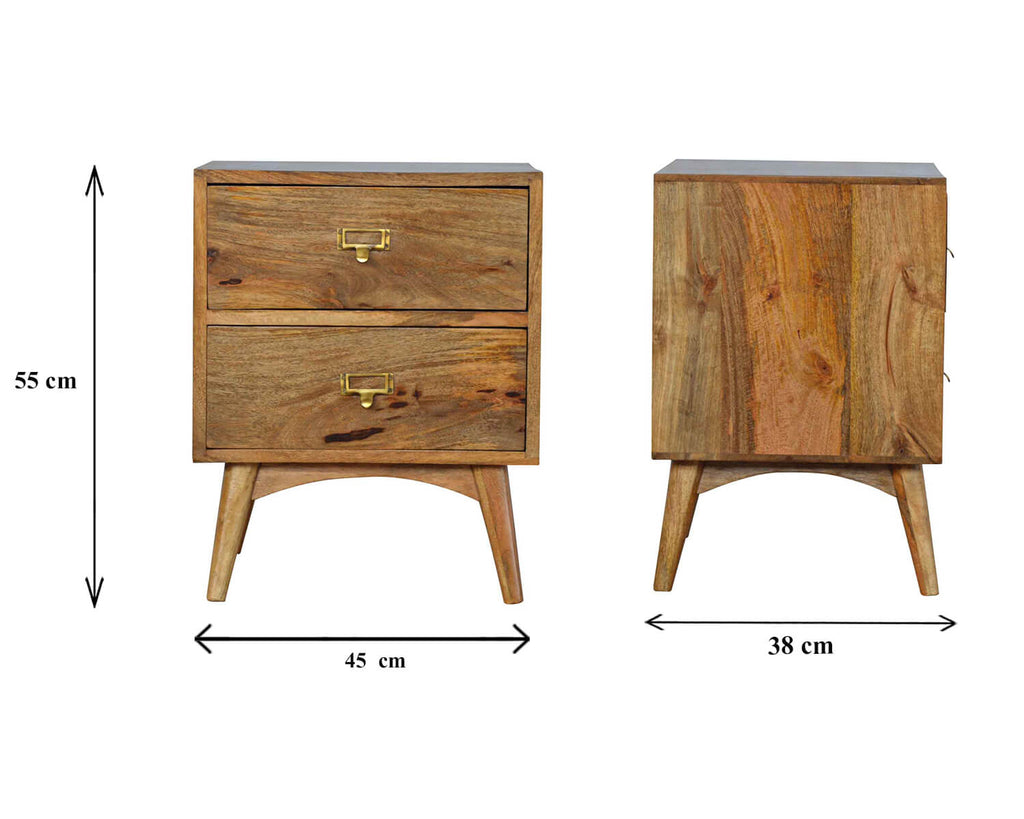 Ari 2 Drawer Bedside