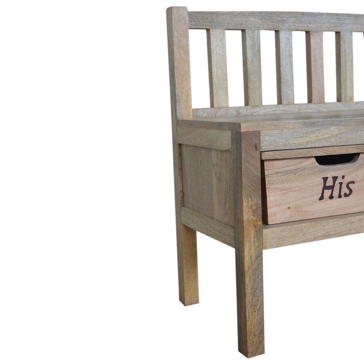 His/Hers Storage Hallway Bench