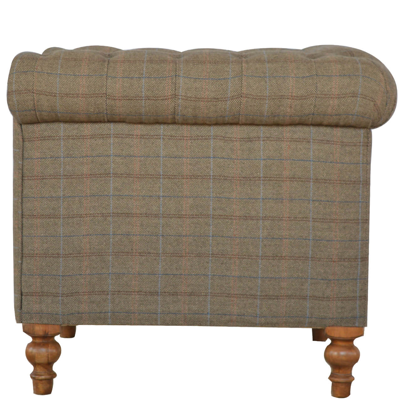 2 Seater Chesterfield Sofa, Tweed
