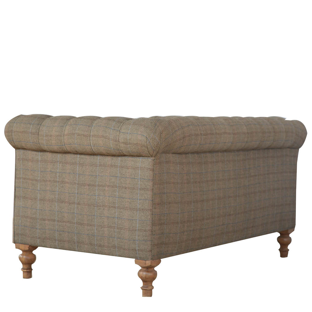 2 Seater Chesterfield Sofa, Tweed