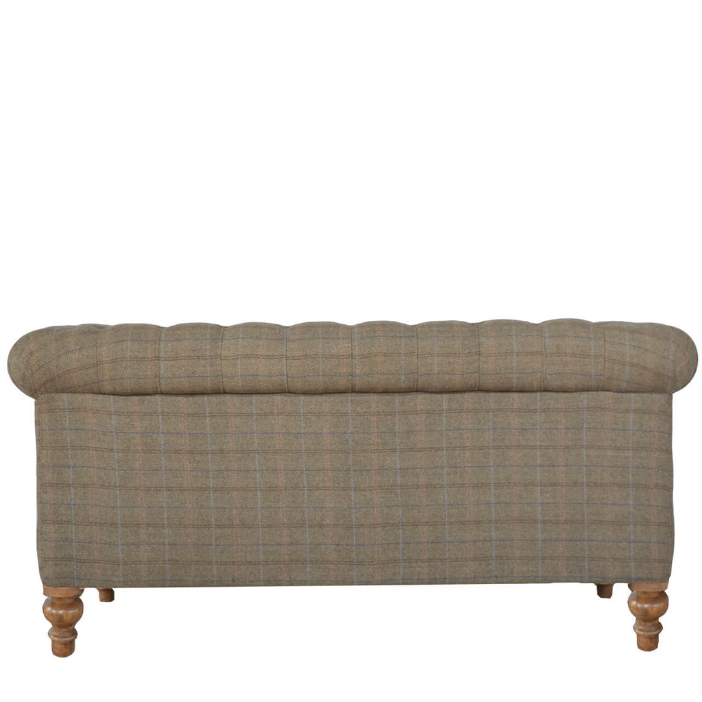 2 Seater Chesterfield Sofa, Tweed