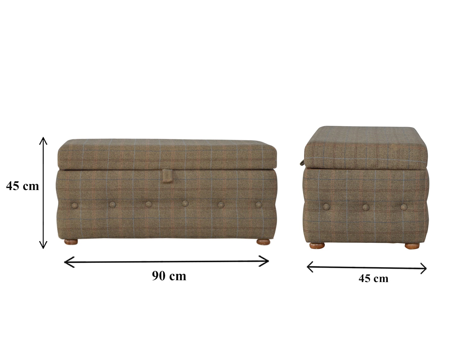 Mixed Tweed Blanket Box