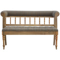 Deep Button Hallway Bench