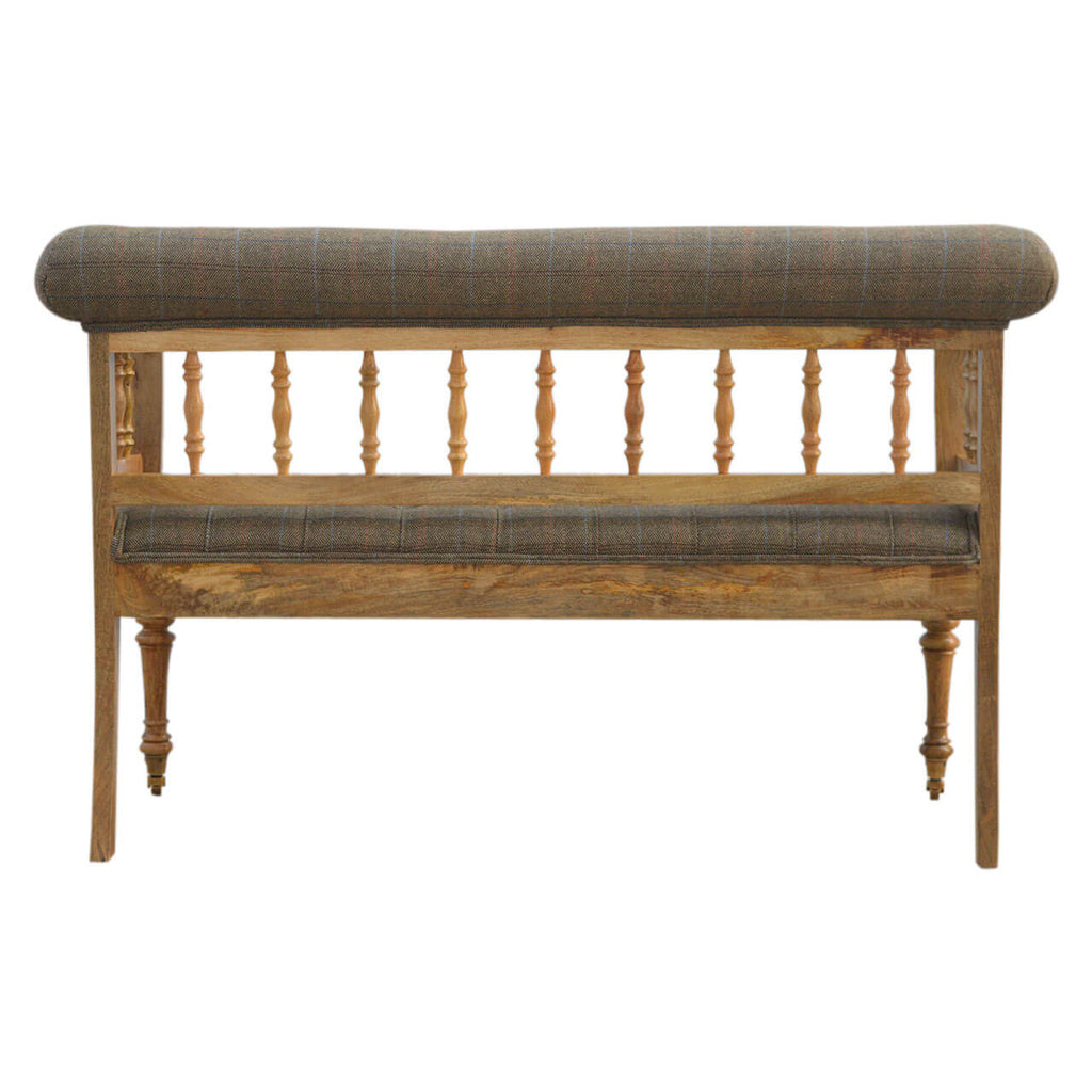 Deep Button Hallway Bench
