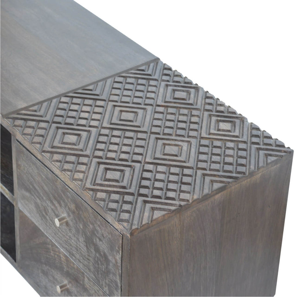 Ash Black TV Stand