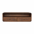 Arto Floating Console Table, Chestnut