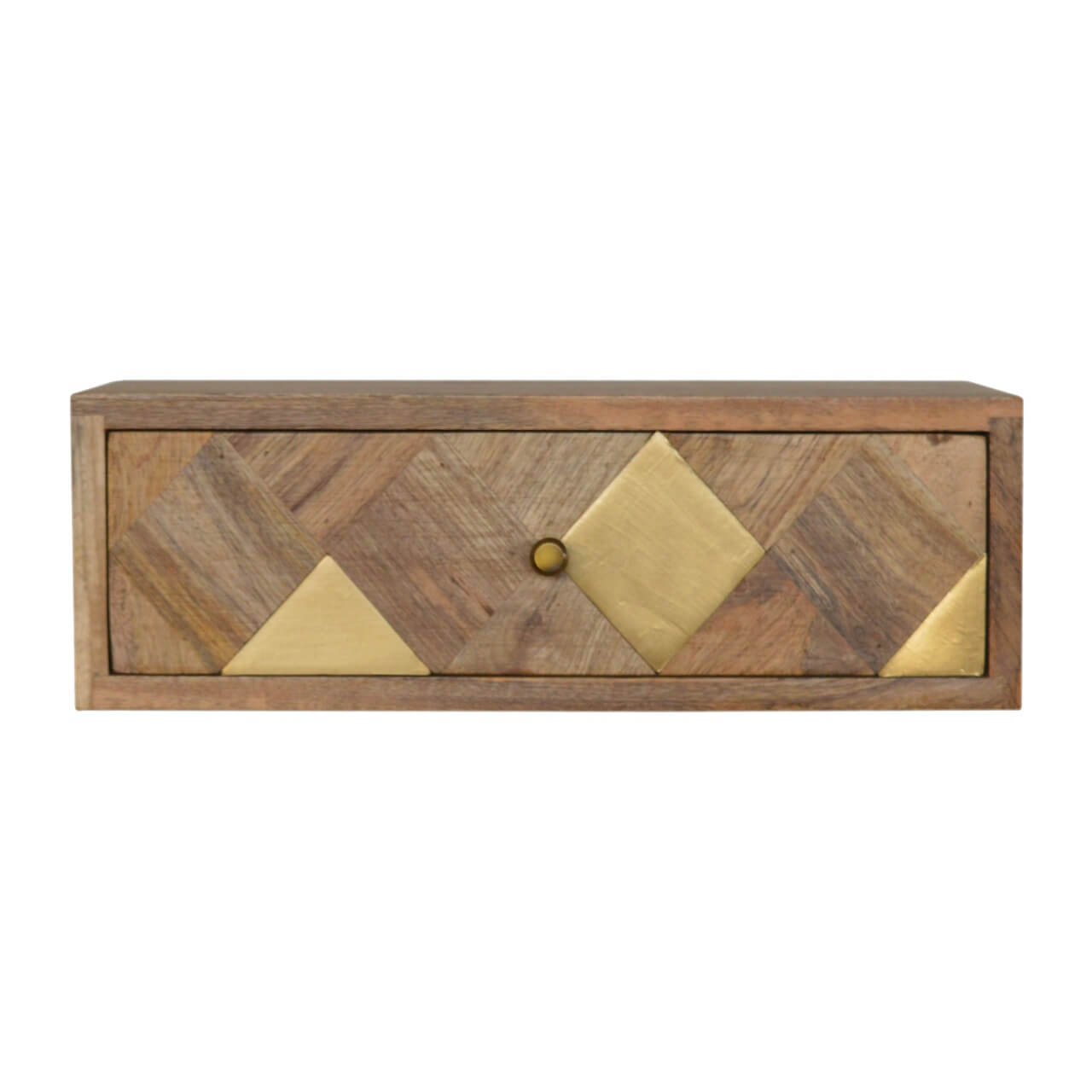 Floating Brass Inlay Bedside