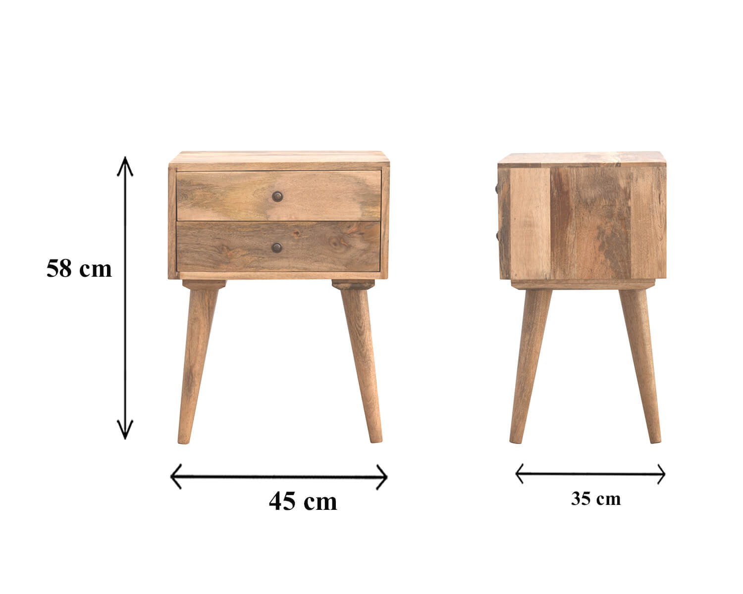 Ari 2 Drawer Bedside