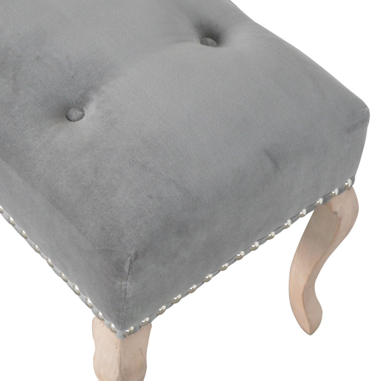 French Style Velvet Bench