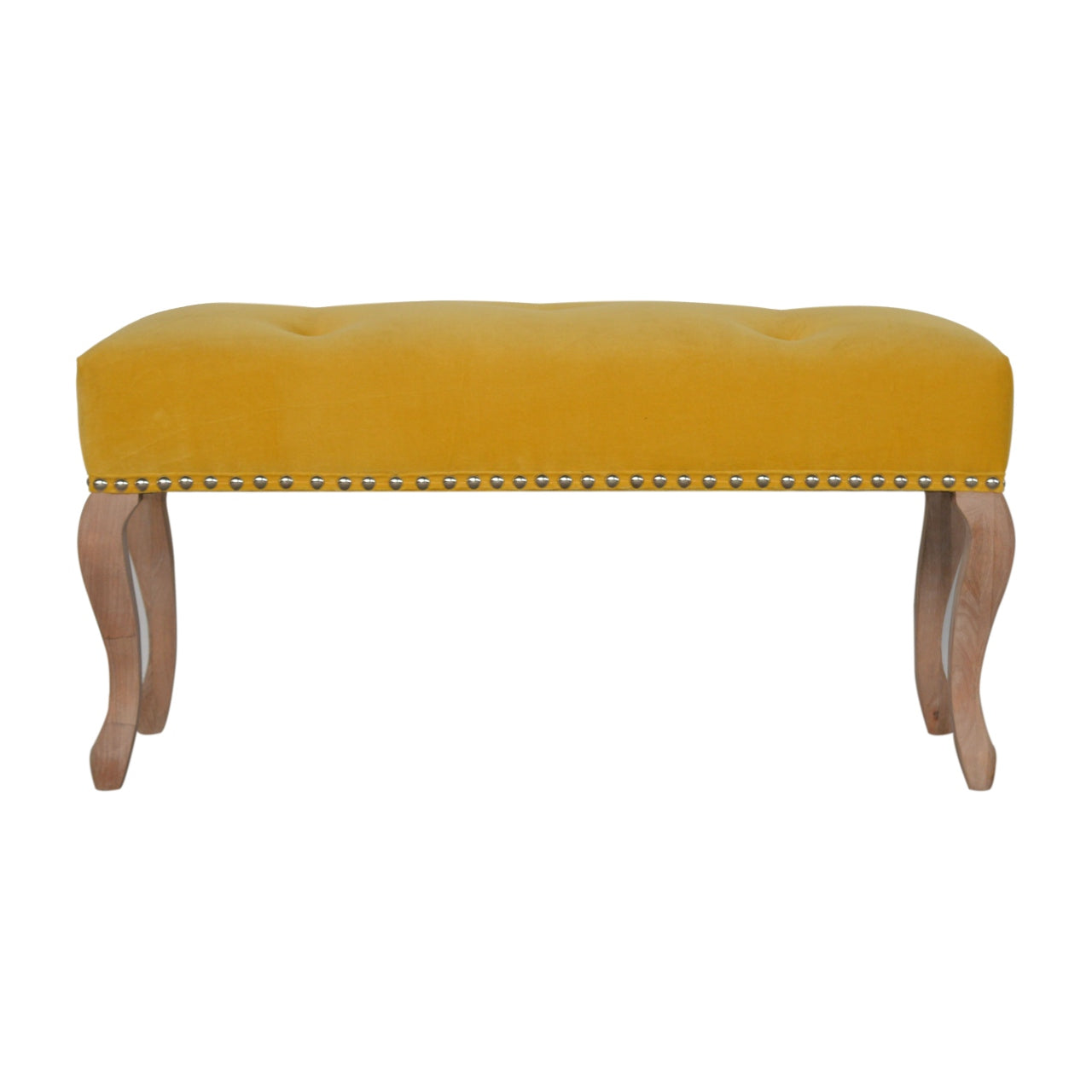 French Style Velvet Bench