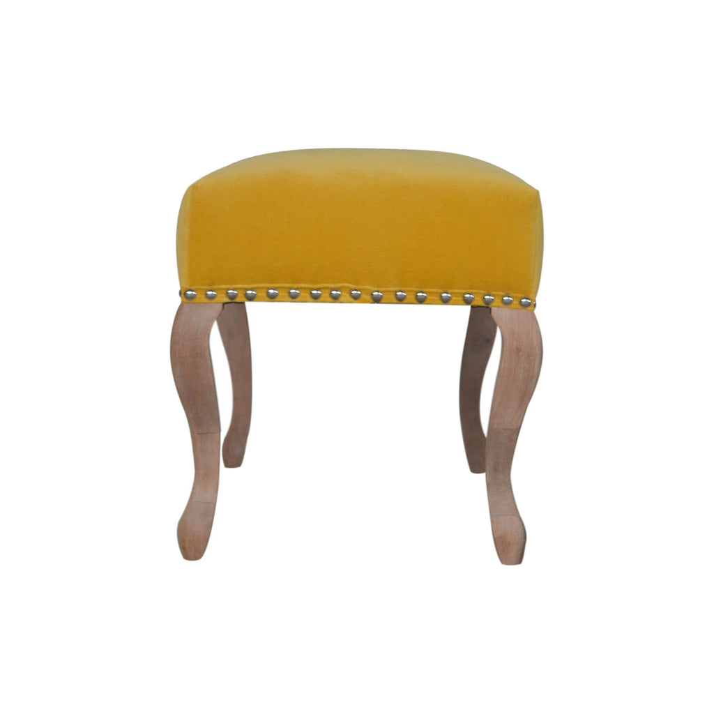 French Style Velvet Bench