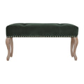French Style Velvet Bench