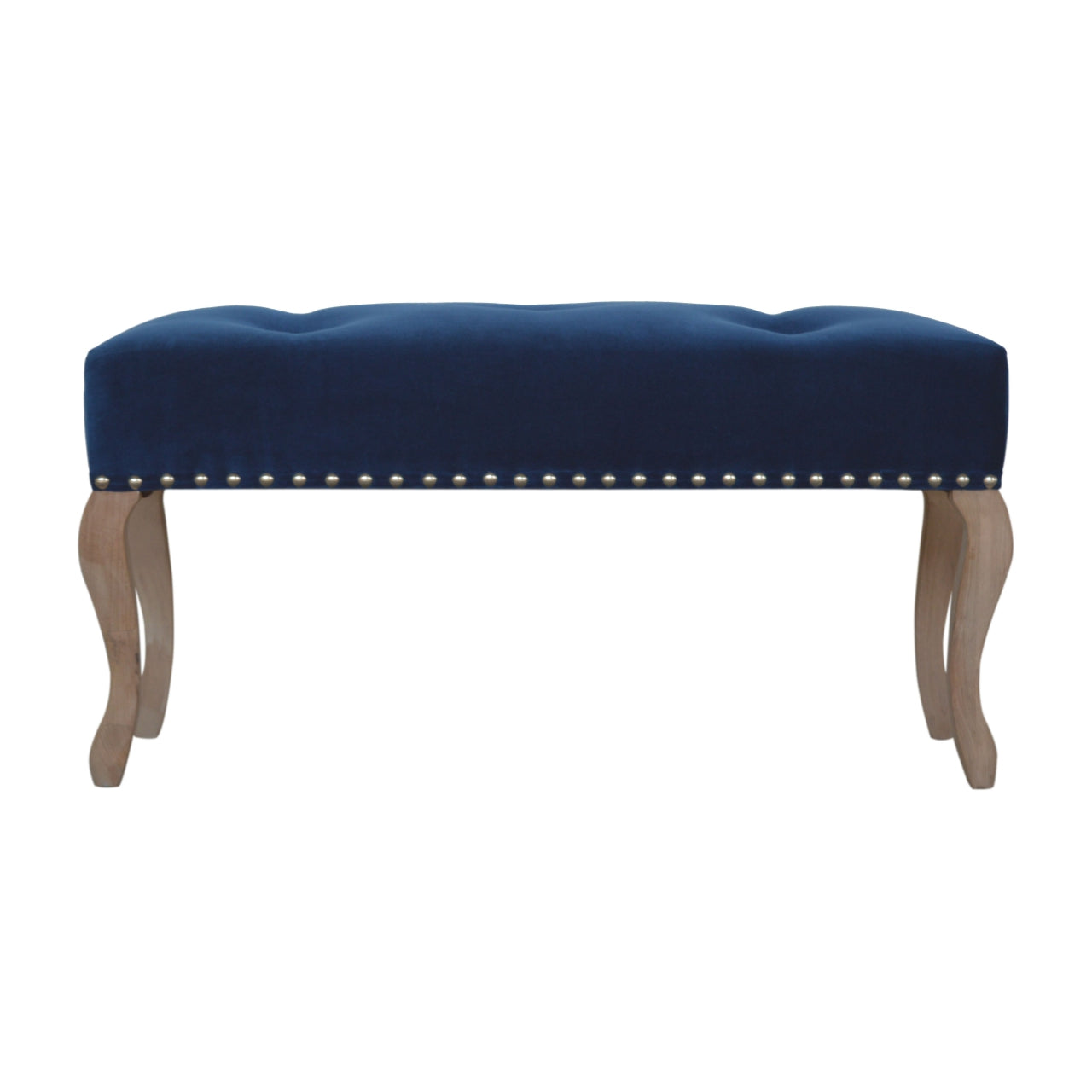 French Style Velvet Bench