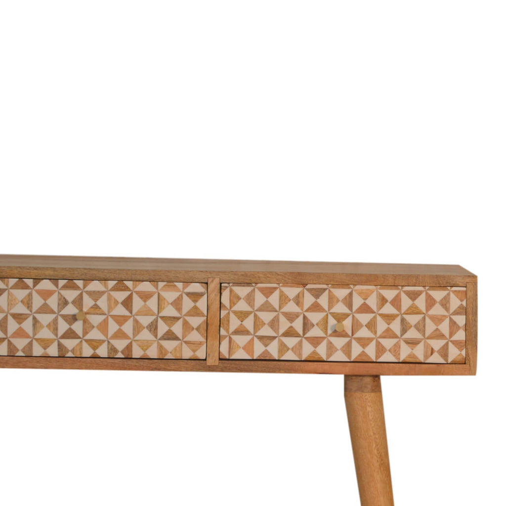 Sarina Console Table, Resin Inlay