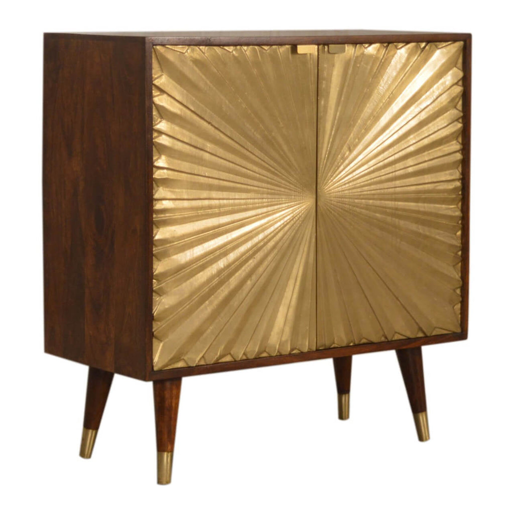 Manilla Cabinet, Brass