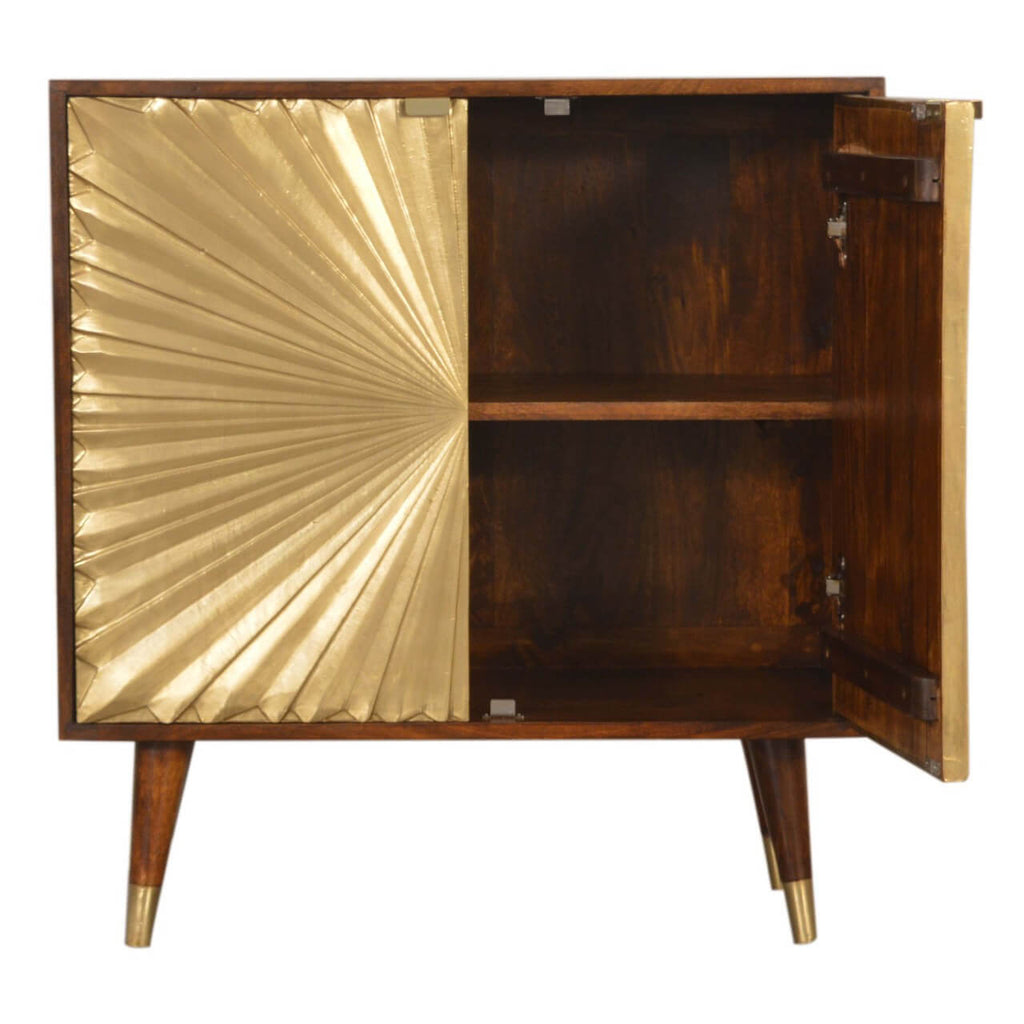 Manilla Cabinet, Brass