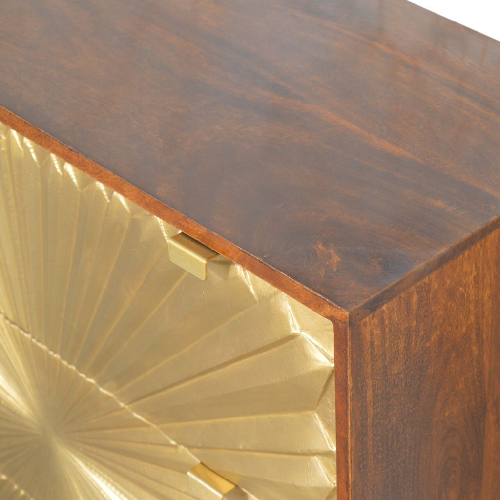 Manilla Chest of Drawers, Brass
