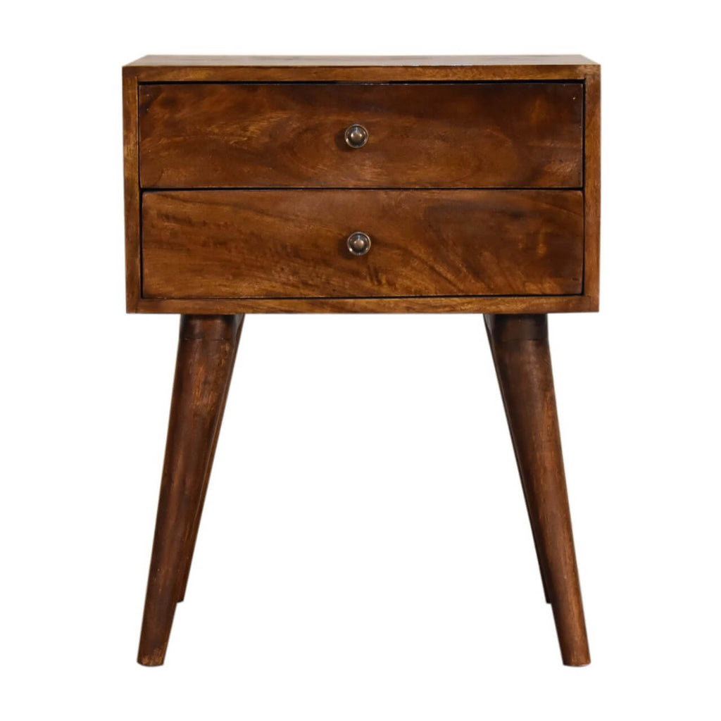 Ari 2 Drawer Bedside, Chestnut