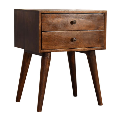 Ari 2 Drawer Bedside, Chestnut
